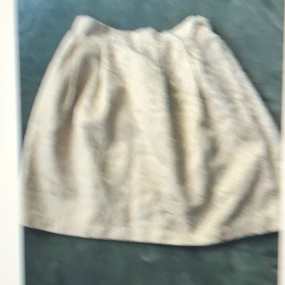 Penny Candy Ivory and Gold Pleated Skirt